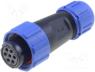 SP1310/S7 - Plug, female, SP13, PIN 7, IP68, 4....6.5mm, 5A, soldering, for cable