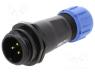 SP1311/P3 - Plug, male, SP13, PIN 3, IP68, 4....6.5mm, 13A, soldering, for cable