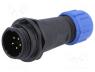 SP1311/P5 - Plug, male, SP13, PIN 5, IP68, 4....6.5mm, 5A, soldering, for cable