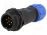 SP1311/P7 - Plug, male, SP13, PIN 7, IP68, 4....6.5mm, 5A, soldering, for cable