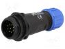 SP1311/P9 - Plug, male, SP13, PIN 9, IP68, 4....6.5mm, 3A, soldering, for cable