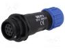 SP1311/S7 - Plug, female, SP13, PIN 7, IP68, 4....6.5mm, 5A, soldering, for cable