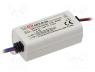 APV-8-12 - Pwr sup.unit  switched-mode, LED, 8W, 12VDC, 0.67A, 90....264VAC, IP42