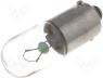 LAMP-ML1866 - Filament lamp  bayonet, BA9S, 6.3VDC, 250mA, Bulb  T3 1/4, Ø 10.3mm