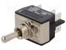 Switch  toggle, 1-position, DP3T, (ON)-OFF-(ON), 16A/250VAC, 100mΩ