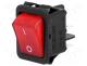 R2101C5GBR9NWC - ROCKER, 2-position, DPST, ON-OFF, 16A/250VAC, red, neon lamp 230V