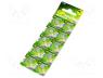 BAT-AG3/GP-B10 - Battery  alkaline, 1.5V, LR41,R736, Batt.no 10, Ø7.9x3.6mm