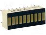 DC-10GWA - Display  LED, bargraph, green, 2.2-5.6mcd, 25.4x10.16mm