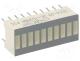 Display  LED, bargraph, green (7x) / red (3x), 25.4x10.16mm