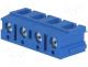 PCB terminal block, angled 90°, 7.5mm, ways 4, on PCBs, 2.5mm2