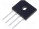 GBU4M - Single-phase bridge rectifier, Urmax  1000V, If  4A, Ifsm  150A