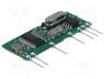 RX-FM4SF433 - Module  RF, FM receiver, FM, FSK, 433.92MHz, -105dBm, 5VDC, 5.6mA