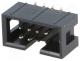 T821M108A1S100CEU- - Socket, IDC, male, PIN 8, vertical, SMT, gold flash, 2.54mm