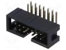 Socket, IDC, male, PIN 14, angled 90°, THT, gold plated, 2.54mm