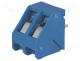 PCB terminal block, angled 45°, 5mm, ways 2, on PCBs, 0.5....1.5mm2