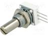 Potentiometer  shaft, single turn, 10kΩ, 1W, ±10%, 6.35mm, THT