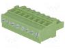 TBW-5.0-8P - Pluggable terminal block, 5mm, ways 8, angled 90°, plug, female