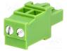 TBW-5.08-2P - Pluggable terminal block, 5.08mm, ways 2, angled 90°, plug, 300V