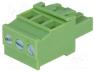 TBW-5.08-3P - Pluggable terminal block, 5.08mm, ways 3, angled 90°, plug, 300V