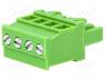 TBW-5.08-4P - Pluggable terminal block, 5.08mm, ways 4, angled 90°, plug, 300V