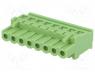 TBW-5.08-8P - Pluggable terminal block, 5.08mm, ways 8, angled 90°, plug, 300V