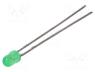 LTL-4231N - LED, 3mm, green, 5.6....85mcd, 60°, Front  convex, Pitch  2.54mm