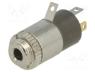 1500-01 - Socket, Jack 2,5mm, female, stereo, ways  4, straight, soldering