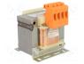 TMB50/400/230V - Transformer  mains, 50VA, 400VAC, 230V, Leads  terminal block, IP00