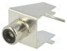 Socket, RCA, female, angled 90°, THT, brass, tinned, on PCBs