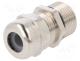 Στυπιοθλίπτης - Cable gland, with long thread, PG11, IP68, Mat  brass