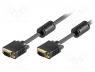 Vga cable - Cable, D-Sub 15pin HD plug,both sides, 20m, Colour  black