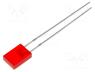 L-113IDT - LED, rectangular, 5x2mm, red, 3.2....12.5mcd, 110°, Front  flat, 20mA
