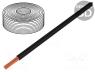 D-125051 - Wire, stranded, Cu, 0.25mm2, black, PVC, 100V, 50m, Class  5