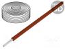 D-1108 - Wire, stranded, Cu, 0.04mm2, brown, PVC, 60V, 10m