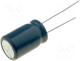 Capacitor  electrolytic, low impedance, THT, 330uF, 50VDC, ±20%
