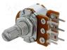 R16148-1B-2-A5K - Potentiometer  shaft, single turn, 5kΩ, 63mW, ±20%, THT, 6mm, metal