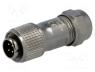 ST1210/P4 - ST12, plug, male, PIN  4, IP67, 5....8mm, 5A, soldering, for cable, 200V