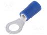 ST-082/B - Tip  ring, M5, Ø  5.3mm, 1.5....2.5mm2, crimped, for cable, insulated