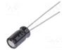 URS0J101MDD - Capacitor  electrolytic, THT, 100uF, 6.3VDC, Ø5x9mm, Pitch  2mm