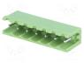 TBG-5-PB-7P-GN - Pluggable terminal block, Contacts ph  5.08mm, ways  7, straight
