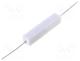 Resistor  wire-wound, cement, THT, 3.3Ω, 10W, ±5%, 10x9x49mm