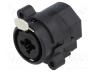 NTR-NCJ6FI-H - Socket, Jack 6,35mm + XLR, female, angled 90°, THT, 7.5A