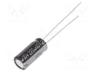 EEUEB1A221 - Capacitor  electrolytic, THT, 220uF, 10VDC, Ø6.3x15mm, Pitch  2.5mm