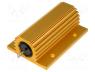 AX100WR-1R - Resistor  wire-wound, with heatsink, screw, 1Ω, 100W, ±5%, 50ppm/°C