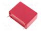 Capacitor  polyester, 470nF, 160VAC, 250VDC, Pitch  15mm, ±10%