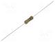 Resistor  carbon film, THT, 1Ω, 0.5W, ±5%, Ø3.2x9mm, axial