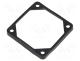 Mounting gasket, Ømount.hole  5mm, black, Shore hardness  40