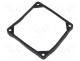 Mounting gasket, Ømount.hole  5mm, black, Shore hardness  40