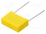 Capacitor  polypropylene, X2, 1uF, 27mm, ±10%, 31.5x19.5x11mm