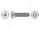 Screw, 4x6, Head  cheese head, Pozidriv, A2 stainless steel